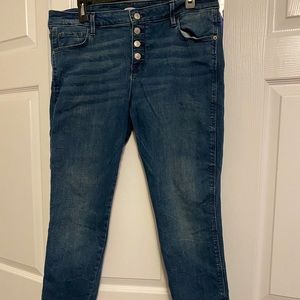 Old Navy button fly skinny jeans